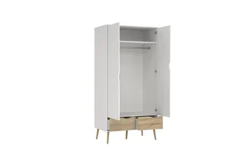 Hostafranc Garderobeskab 98,7x200,1 cm - Hvid - Opbevaring - Tøjopbevaring - Garderobeskabe - Garderobeskab & klædeskab