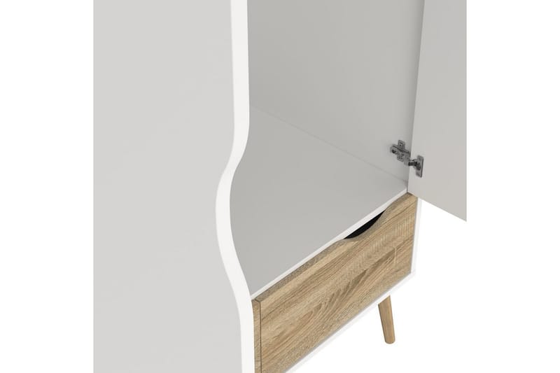 Hostafranc Garderobeskab 98,7x200,1 cm - Hvid - Opbevaring - Tøjopbevaring - Garderobeskabe - Garderobeskab & klædeskab