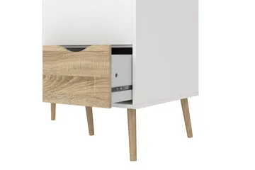 Hostafranc Garderobeskab 98,7x200,1 cm - Hvid - Opbevaring - Tøjopbevaring - Garderobeskabe - Garderobeskab & klædeskab