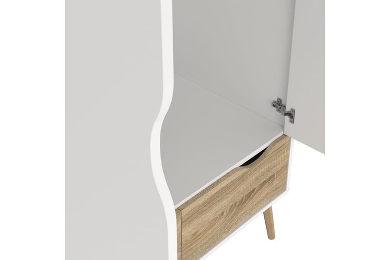 Hostafranc Garderobeskab 98,7x200,1 cm - Hvid - Opbevaring - Tøjopbevaring - Garderobeskabe - Garderobeskab & klædeskab