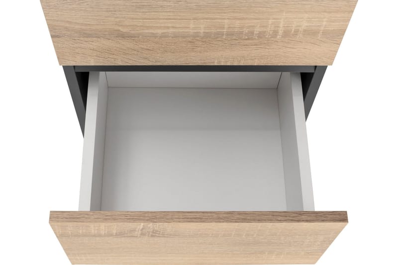 Hudnall Garderobe 38x35 cm Hög - Antracit/Hvid - Opbevaring - Tøjopbevaring - Garderobeskabe