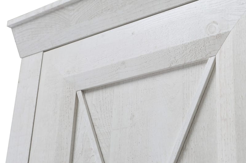 Hurlston Garderobe 255 cm - Hvid - Opbevaring - Tøjopbevaring - Garderobeskabe