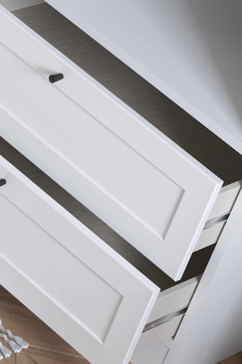 Interlaken garderobe 137x182 cm - Hvid - Opbevaring - Tøjopbevaring - Garderobeskabe - Garderobeskab & klædeskab