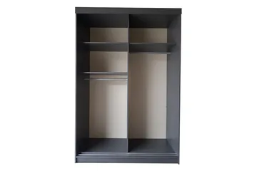 Isolaz Garderobe Med Spejl 138x205 cm - Hvid/Grå - Opbevaring - Tøjopbevaring - Garderobeskabe
