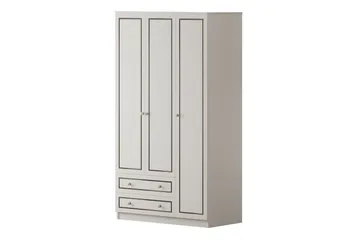 Javric Garderobesskåp 105x180 cm - Mat Hvid - Opbevaring - Tøjopbevaring - Garderobeskabe - Garderobeskab & klædeskab
