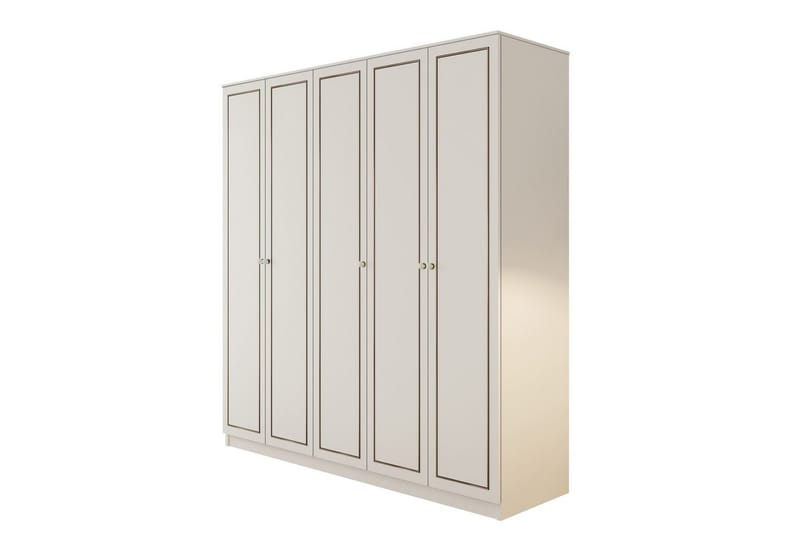 Javric Garderobesskåp 175x180 cm, Mat Hvid