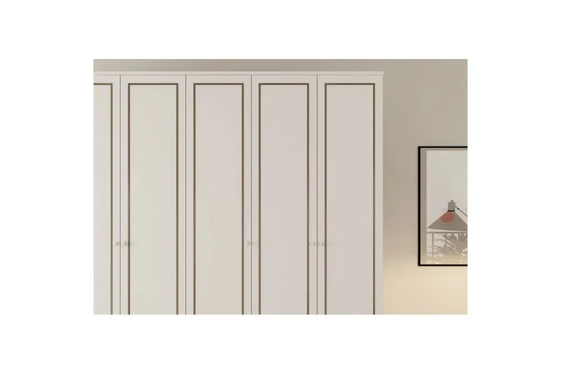 Javric Garderobesskåp 175x180 cm - Mat Hvid - Opbevaring - Tøjopbevaring - Garderobeskabe - Garderobeskab & klædeskab