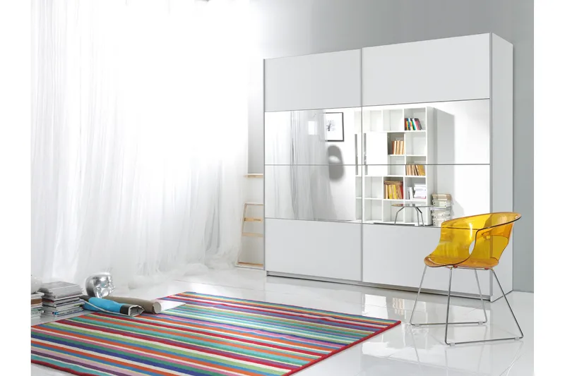 Joannie garderobe, Hvid / Sort