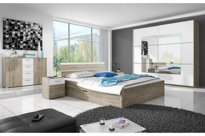 Joannie garderobe - Træ / hvid - Opbevaring - Tøjopbevaring - Garderobeskabe