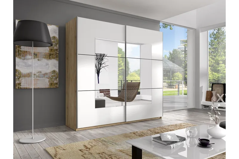 Joannie garderobe, Træ / hvid