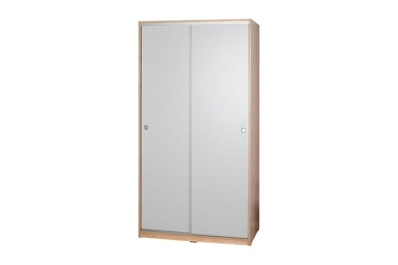 Jovel Garderobeskab 94x182 cm - Hvid/Koralrosa - Opbevaring - Tøjopbevaring - Garderobeskabe