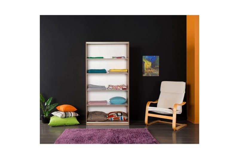 Jovel Garderobeskab 94x182 cm - Hvid/Koralrosa - Opbevaring - Tøjopbevaring - Garderobeskabe