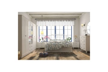 Jovric Garderobe 210x184 cm - Mat Hvid - Opbevaring - Tøjopbevaring - Garderobeskabe