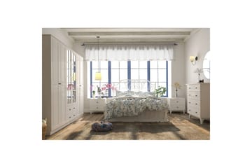 Jovric Garderobe 210x210 cm - Mat Hvid - Opbevaring - Tøjopbevaring - Garderobeskabe