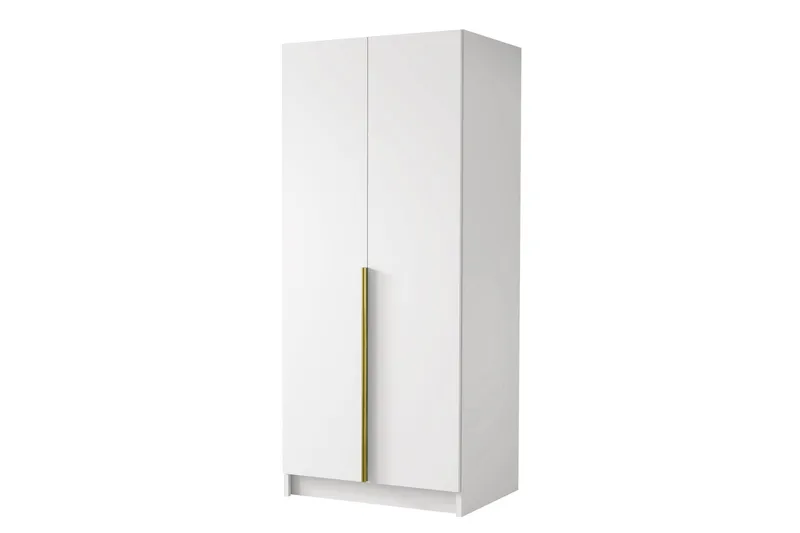 Julissa Garderobe 100 cm, Hvid/Guld