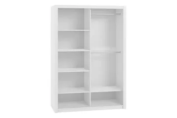 Julissa Garderobe 150 cm med Spejl - Natur - Opbevaring - Tøjopbevaring - Garderobeskabe