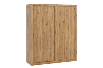 Julissa Garderobe 180 cm - Natur - Opbevaring - Tøjopbevaring - Garderobeskabe