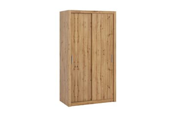 Julissa Garderobeskab 120 cm i Lyst Træ - Beige - Opbevaring - Tøjopbevaring - Garderobeskabe