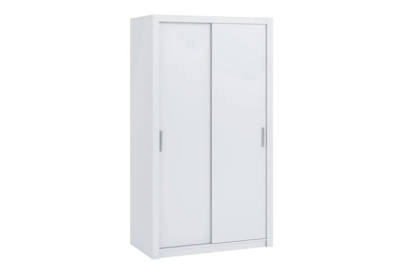 Julissa Garderobeskab 120 cm i Malet Træ, Hvid