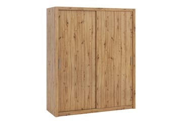 Julissa Garderobeskab 180 cm i Træ - Beige - Opbevaring - Tøjopbevaring - Garderobeskabe
