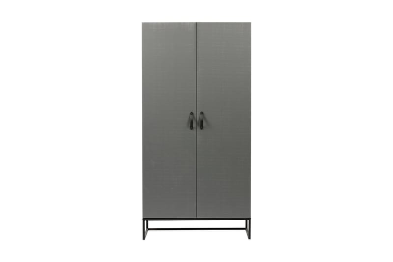 Kahe Garderobe 100x195 cm - Grå/Sort - Opbevaring - Tøjopbevaring - Garderobeskabe
