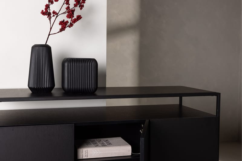 Kingsport Garderobe 120x80 cm - Sort - Opbevaring - Opbevaringsmøbler - Skænke & sideboards