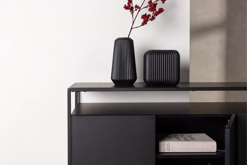 Kingsport Garderobe 120x80 cm - Sort - Opbevaring - Opbevaringsmøbler - Skænke & sideboards