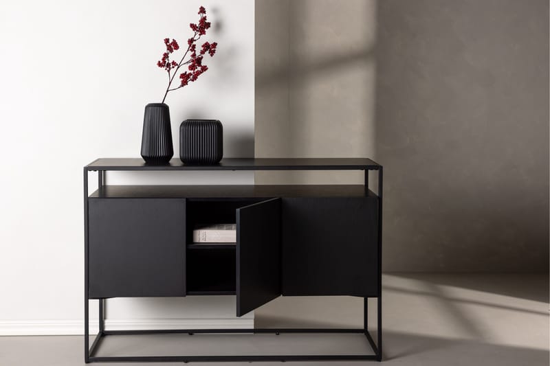 Kingsport Garderobe 120x80 cm - Sort - Opbevaring - Opbevaringsmøbler - Skænke & sideboards