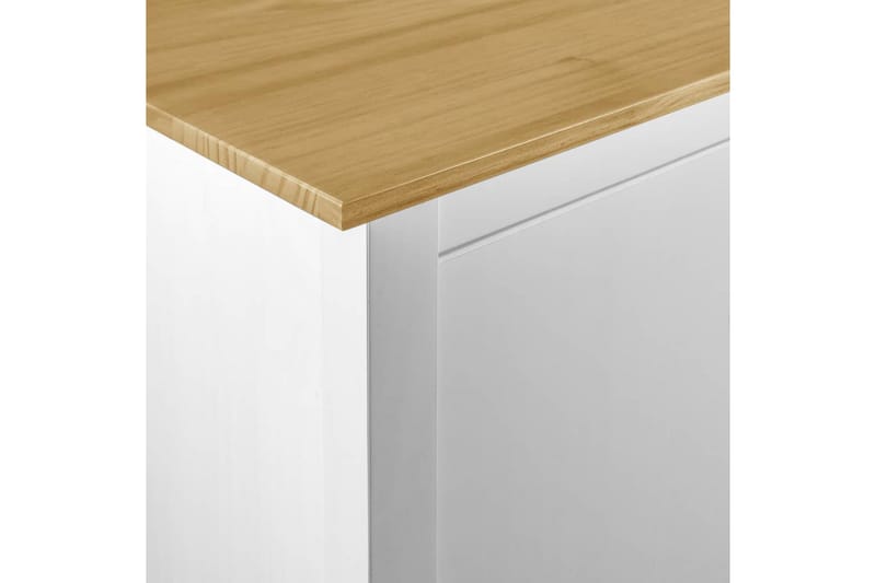 Klædeskab 3 Döre Hill Range 127X50X170cm Massivt Fyrretræ - Opbevaring - Tøjopbevaring - Garderobeskabe