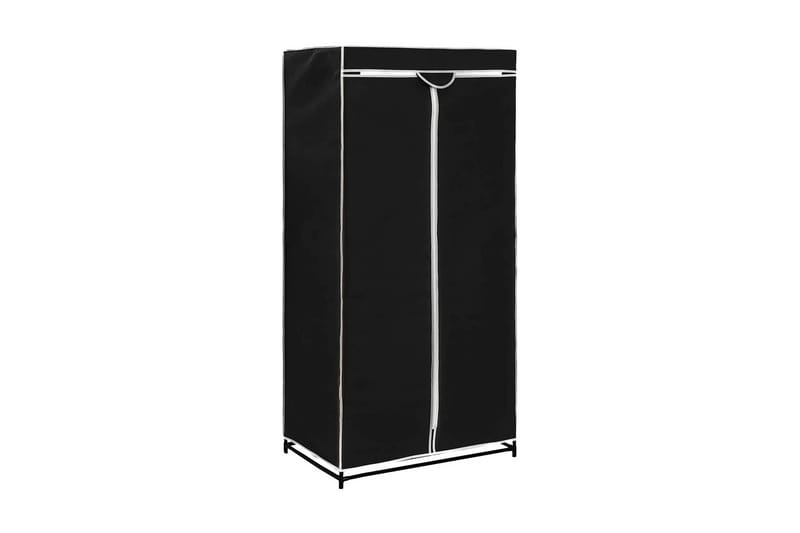 Klædeskab 75 X 50 X 160 Cm Sort - Sort - Opbevaring - Tøjopbevaring - Garderobeskabe