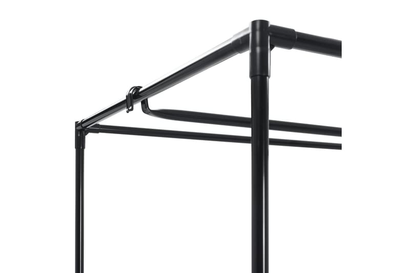 Klædeskab 75 X 50 X 160 Cm Sort - Sort - Opbevaring - Tøjopbevaring - Garderobeskabe