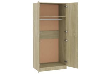 Klædeskab 80 X 52 X 180 Cm Spånplade Sonoma-Eg - Brun - Opbevaring - Tøjopbevaring - Garderobeskabe