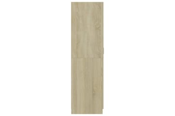Klædeskab 80 X 52 X 180 Cm Spånplade Sonoma-Eg - Brun - Opbevaring - Tøjopbevaring - Garderobeskabe