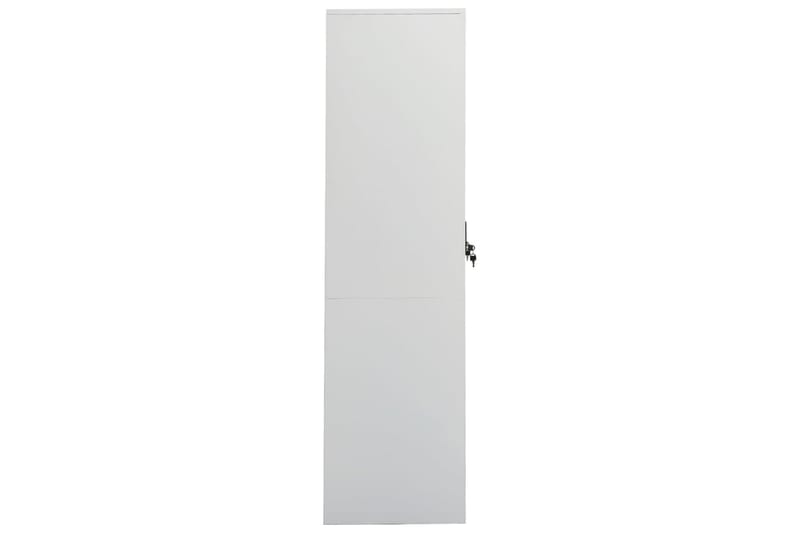 klædeskab 80x50x180 cm stål lysegrå - Grå - Opbevaring - Tøjopbevaring - Garderobeskabe
