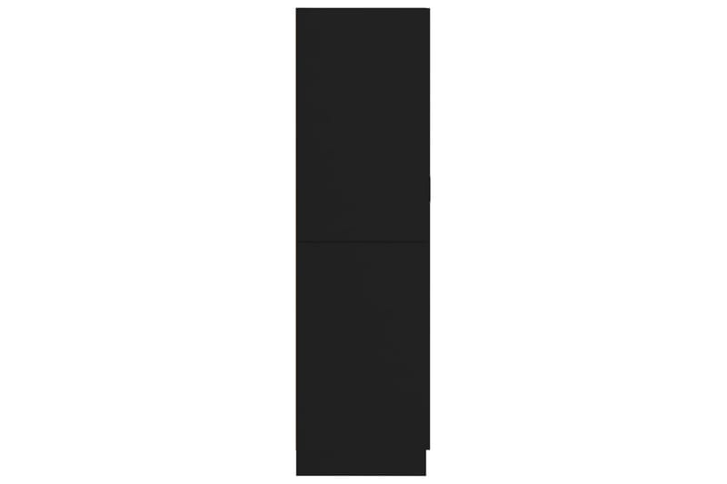 klædeskab 82,5x51,5x180 cm spånplade sort - Sort - Garderobeskabe - Garderobeskab & klædeskab
