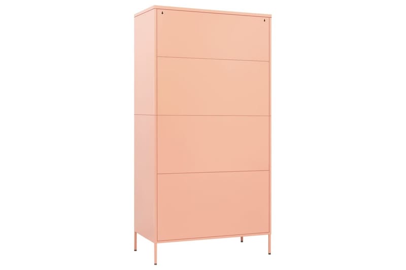 klædeskab 90x50x180 cm stål lyserød - Lyserød - Opbevaring - Tøjopbevaring - Garderobeskabe