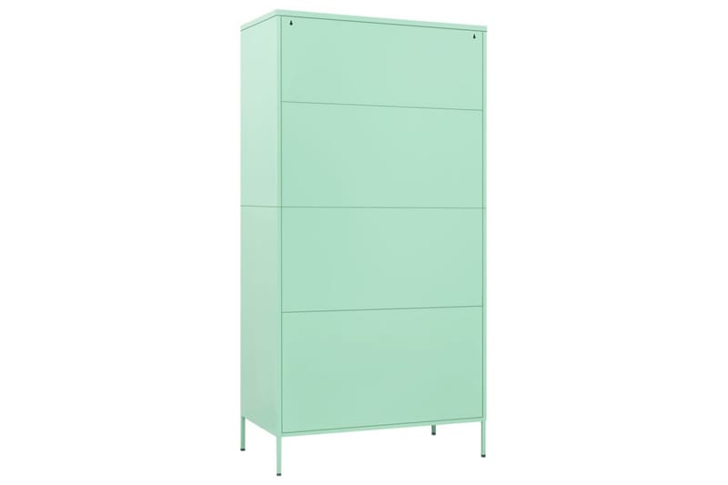 klædeskab 90x50x180 cm stål mintgrøn - Grøn - Opbevaring - Tøjopbevaring - Garderobeskabe