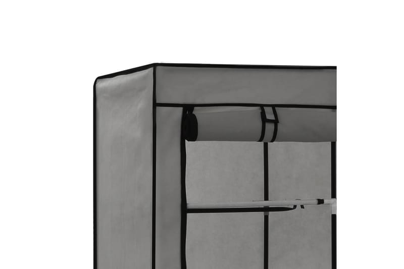 Klædeskab Med Rum Og Tøjstænger 150 X 45 X 175 Cm Stof Grå - Grå - Opbevaring - Tøjopbevaring - Garderobeskabe