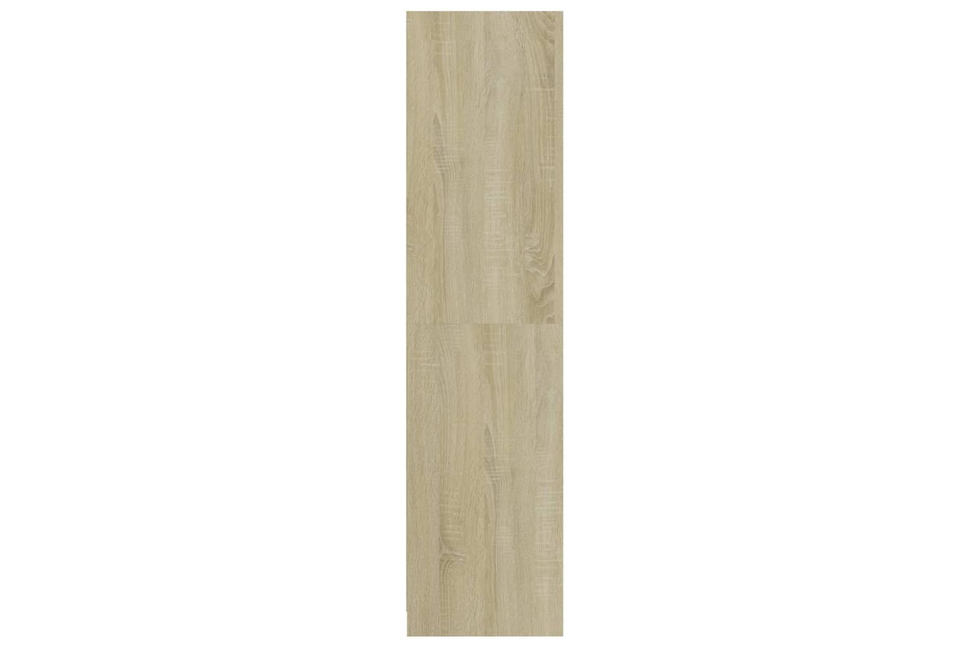 Klædeskab med skuffer 50 x 50 x 200 cm spånplade sonoma-eg - Brun - Opbevaring - Tøjopbevaring - Garderobeskabe