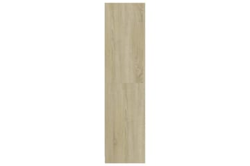 Klædeskab med skuffer 50 x 50 x 200 cm spånplade sonoma-eg - Brun - Opbevaring - Tøjopbevaring - Garderobeskabe