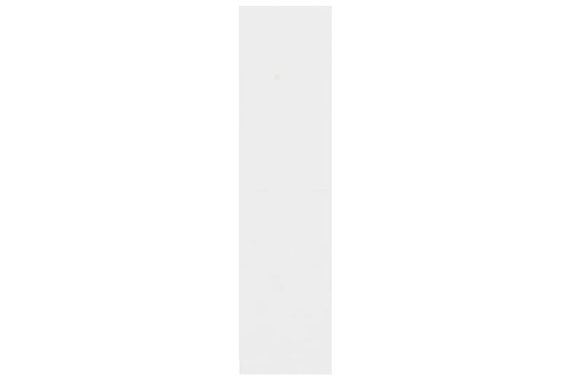 Klædeskab med skuffer 50x50x200 cm spånplade hvid højglans - Hvid - Garderobeskabe - Garderobeskab & klædeskab