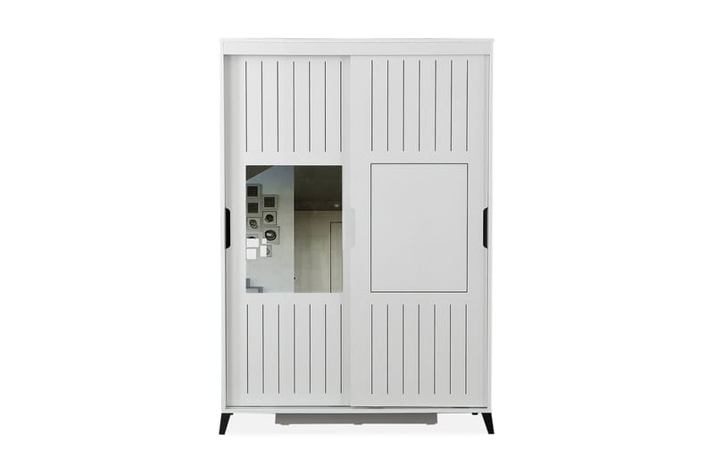 Komfortabel garderobe 120, Hvid