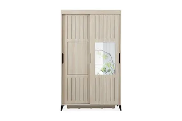 Komfortabel garderobe 120 - Lys træ - Opbevaring - Tøjopbevaring - Garderobeskabe