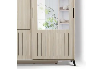 Komfortabel garderobe 120 - Lys træ - Opbevaring - Tøjopbevaring - Garderobeskabe