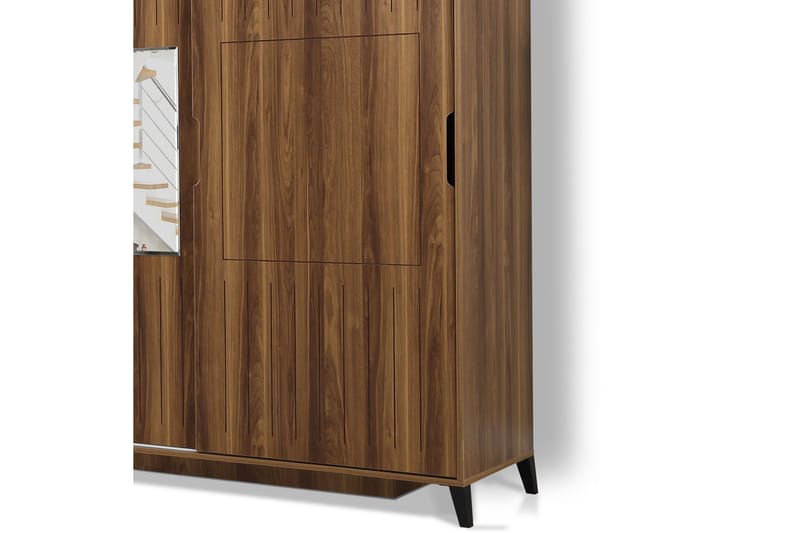 Komfortabel garderobe 120 - Valnød - Opbevaring - Tøjopbevaring - Garderobeskabe