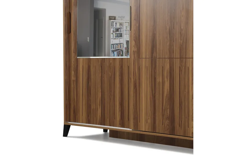 Komfortabel garderobe 120 - Valnød - Opbevaring - Tøjopbevaring - Garderobeskabe