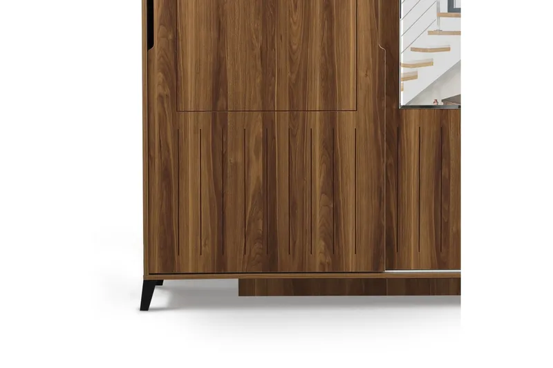 Komfortabel garderobe 120 - Valnød - Opbevaring - Tøjopbevaring - Garderobeskabe