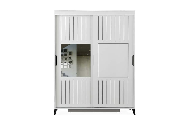 Komfortabel garderobe 130 - Hvid - Opbevaring - Tøjopbevaring - Garderobeskabe