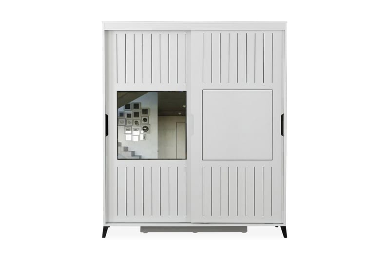 Komfortabel garderobe 150 - Hvid - Opbevaring - Tøjopbevaring - Garderobeskabe