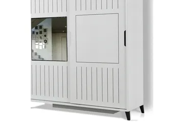 Komfortabel garderobe 150 - Hvid - Opbevaring - Tøjopbevaring - Garderobeskabe